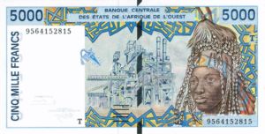 West African States, 5,000 Franc, P813Td