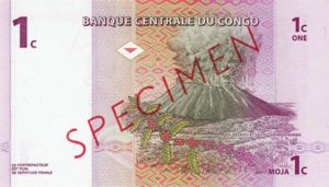 Congo Democratic Republic, 1 Centime, P80s