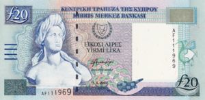 Cyprus, 20 Pound, P63c