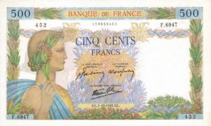 France, 500 Franc, P95b