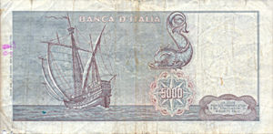 Italy, 5,000 Lira, P98a