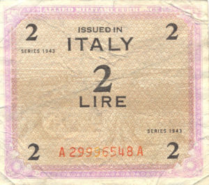Italy, 2 Lira, M11b