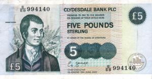 Scotland, 5 Pound, P218d