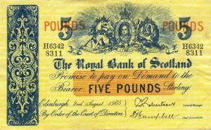 Scotland, 5 Pound, P326b