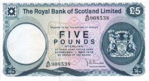 Scotland, 5 Pound, P337a