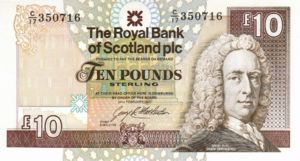 Scotland, 10 Pound, P353a