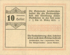 Austria, 10 Heller, FS 196IIf