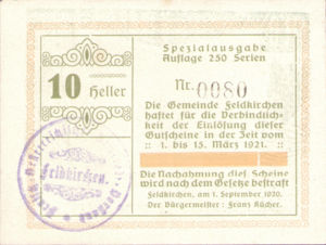 Austria, 10 Heller, FS 196IIj