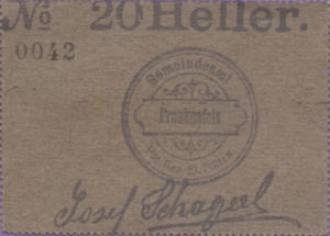 Austria, 20 Heller, FS 208IIb