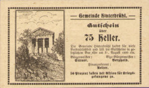 Austria, 75 Heller, FS 376IIIc