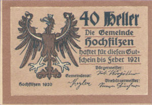 Austria, 40 Heller, FS 382d