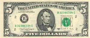 United States, The, 5 Dollar, P481b B