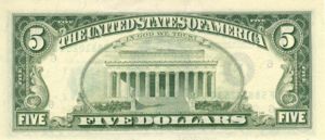 United States, The, 5 Dollar, P481b F