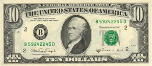 United States, The, 10 Dollar, P482 B