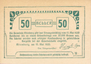 Austria, 50 Heller, FS 25a