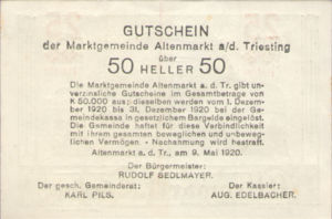 Austria, 50 Heller, FS 29c