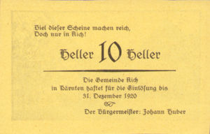 Austria, 10 Heller, FS 9a