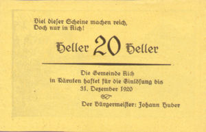 Austria, 20 Heller, FS 9a