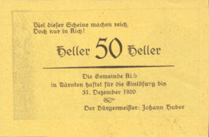 Austria, 50 Heller, FS 9a