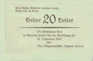 Austria, 20 Heller, FS 9b