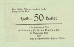 Austria, 50 Heller, FS 9b
