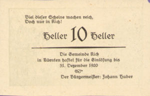 Austria, 10 Heller, FS 9d