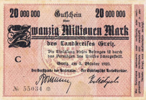 Germany, 20,000,000 Mark, 1896e