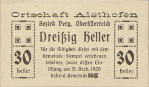 Austria, 30 Heller, FS 16Ia