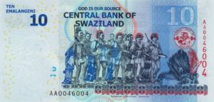 Swaziland, 10 Lilangeni, P36a