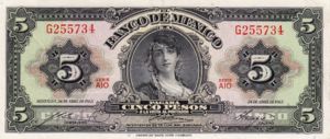 Mexico, 5 Peso, P60h Sign.1