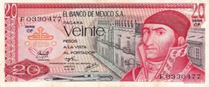 Mexico, 20 Peso, P64c Sign.3