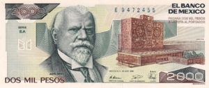 Mexico, 2,000 Peso, P86c Sign.1