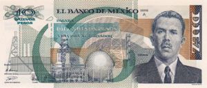 Mexico, 10 New Peso, P95 Sign.1