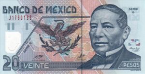 Mexico, 20 Peso, P116b Sign.1