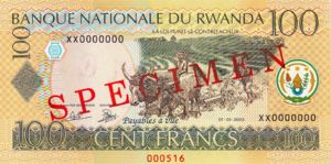 Rwanda, 100 Franc, P29as