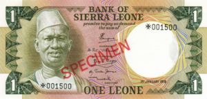Sierra Leone, 1 Leone, CS2b