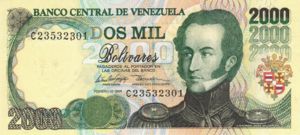 Venezuela, 2,000 Bolivar, P77b