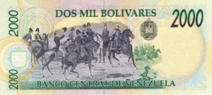 Venezuela, 2,000 Bolivar, P77b