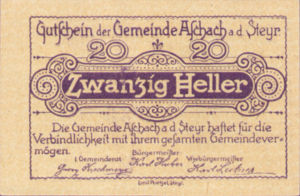 Austria, 20 Heller, FS 54e