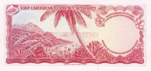 East Caribbean States, 1 Dollar, P13a Sign.2