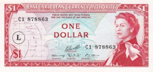 East Caribbean States, 1 Dollar, P13l