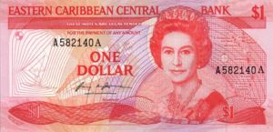 East Caribbean States, 1 Dollar, P17a