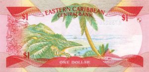 East Caribbean States, 1 Dollar, P17a