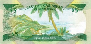 East Caribbean States, 5 Dollar, P18a