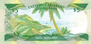 East Caribbean States, 5 Dollar, P18v
