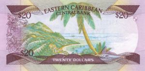 East Caribbean States, 20 Dollar, P19a