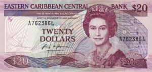 East Caribbean States, 20 Dollar, P19l