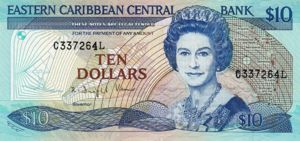 East Caribbean States, 10 Dollar, P23l2