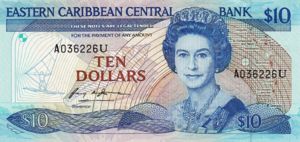 East Caribbean States, 10 Dollar, P23u