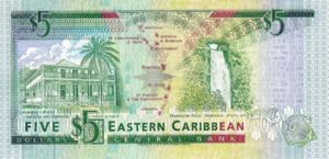 East Caribbean States, 5 Dollar, P26a